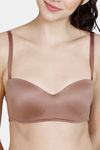 Zivame At Work Padded Wired 3/4Th Coverage Strapless Bra - Beaver Fur — thumbnail 6
